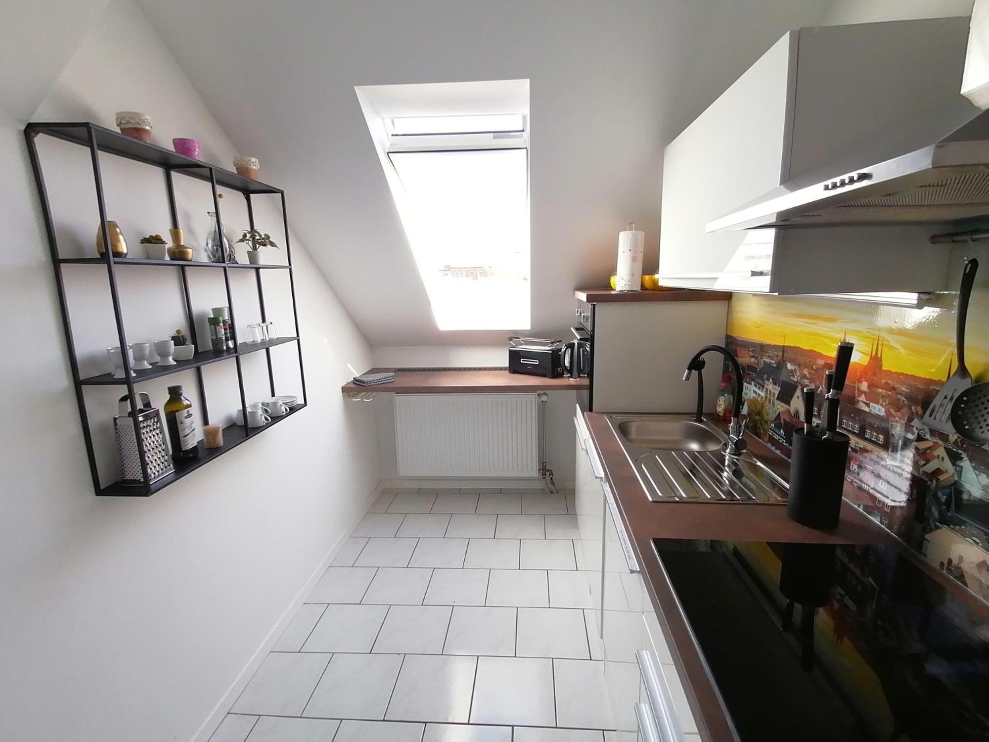 Auszeit2 Erfurt - Stilvolle Dachwohnung Mit Parkplatz - Zentrumsnah Esterno foto